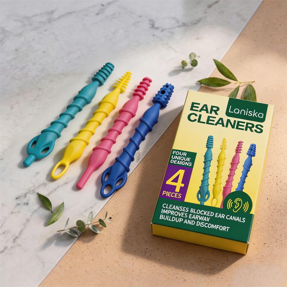 Ear Wax Remover - 4 szt. Miękkie silikonowe narzędzia do