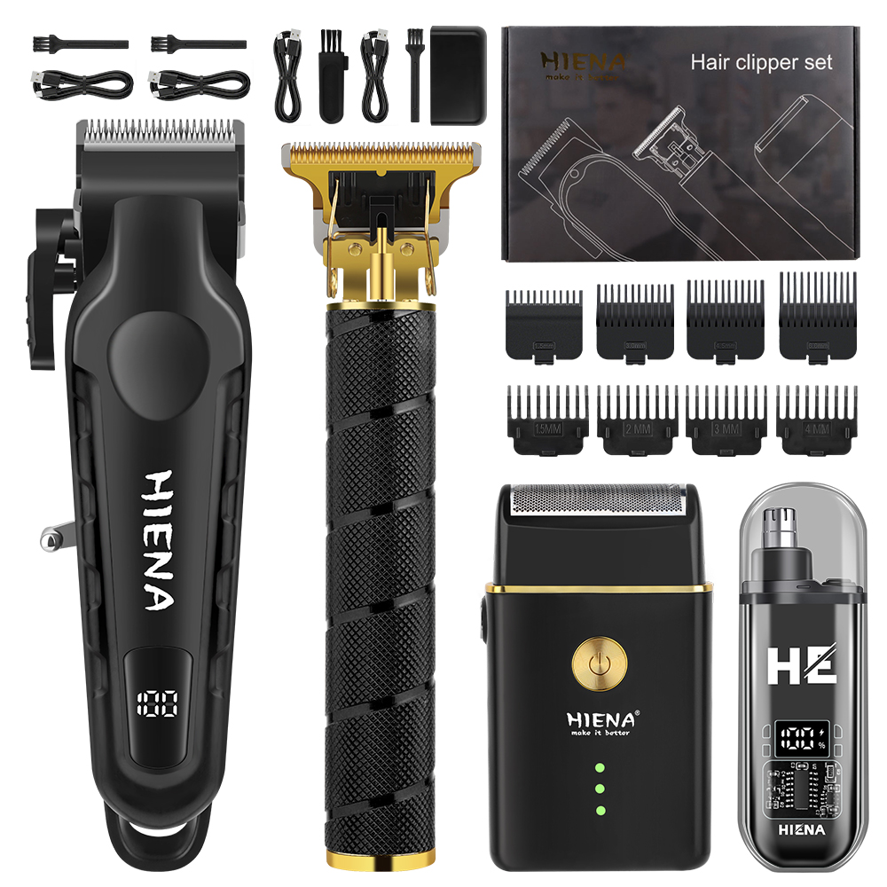 Men'S Grooming Nose Hair Trimmer - Zestaw do strzyżenia włosów HIENA 4-w-1,