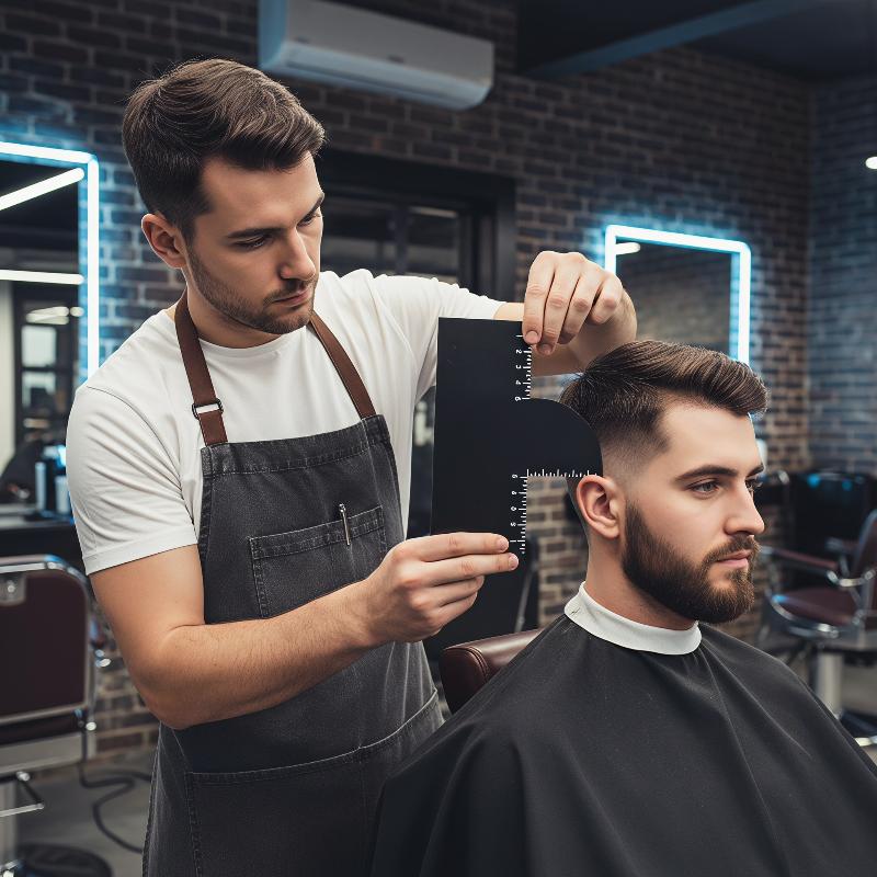 Men'S Grooming Guide - 1 szt. Karta do modelowania linii