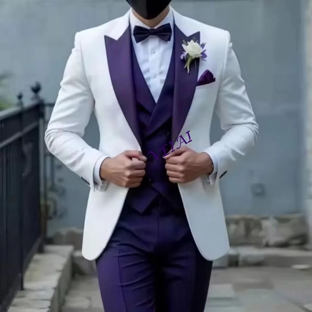 Men'S Grooming Daily - Spersonalizowany 3-częściowy zestaw smokingów biznesowych dla