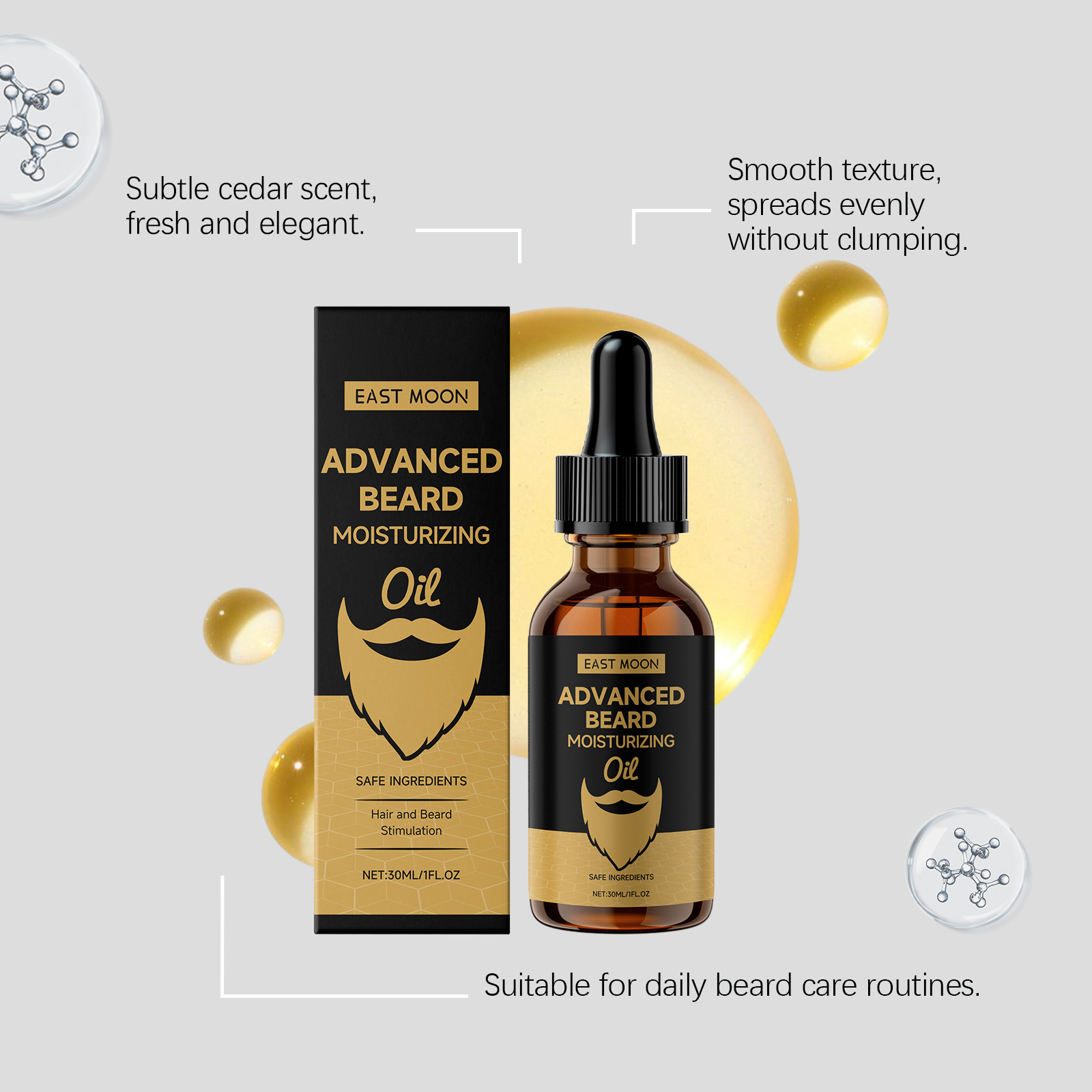 Olejki do brody East Moon Rose – Beard Oil Growth recenzja i cena