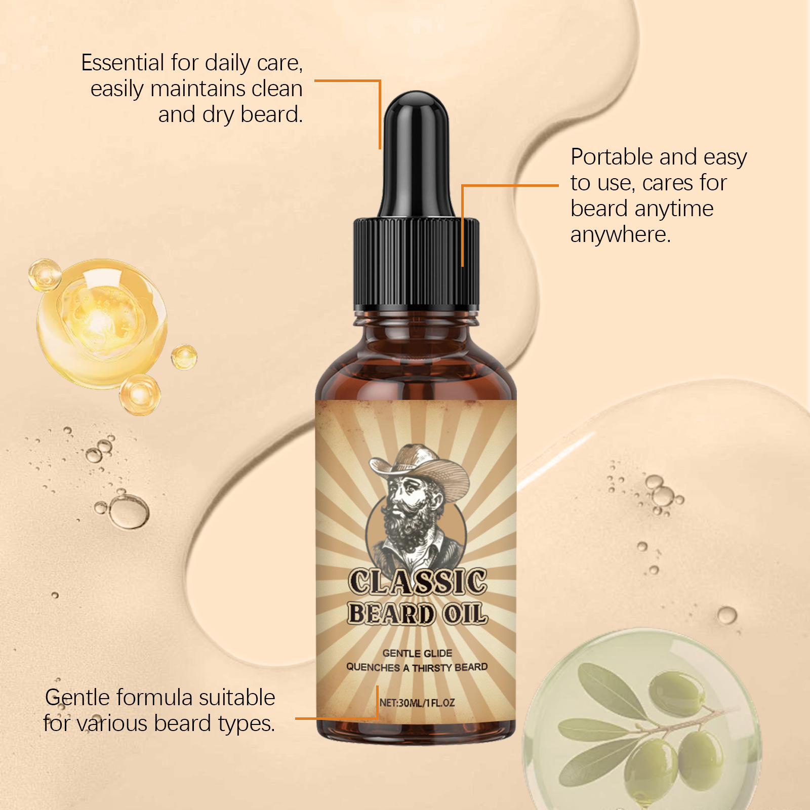 Olejek do pielęgnacji zarostan – Beard Oil Growth recenzja i cena